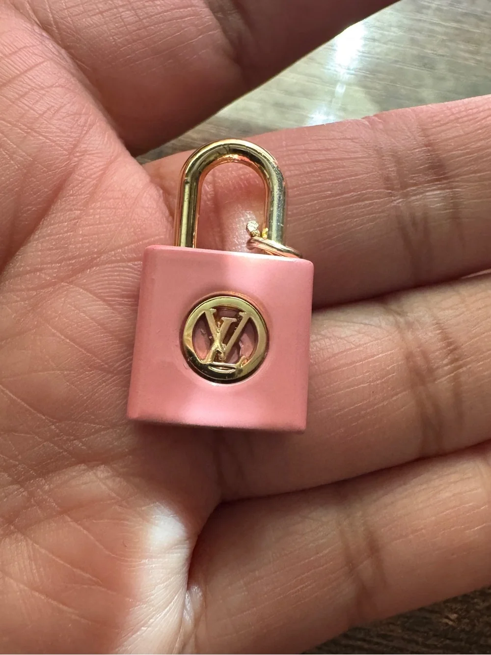 Louise Vuitton pink locket